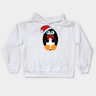 Christmas penguin Kids Hoodie